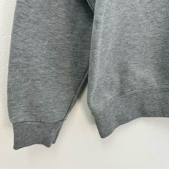 Gray Off-Shoulder Sweatshirt - Picture 4 of 5